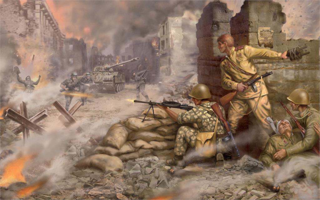 1024x640 Chef Of War Batte Of Kiev Uncut - World War 2 Painting