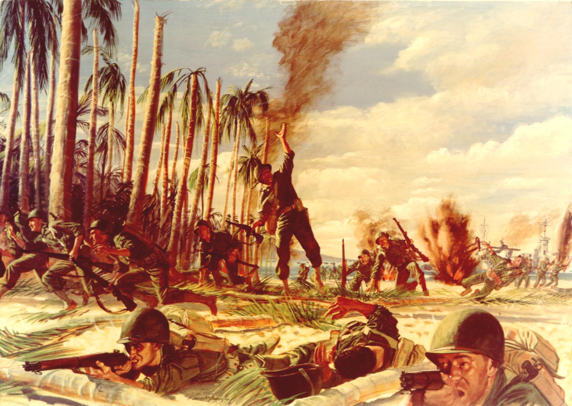 1870x1326 Images Of Our Army - World War 2 Painting