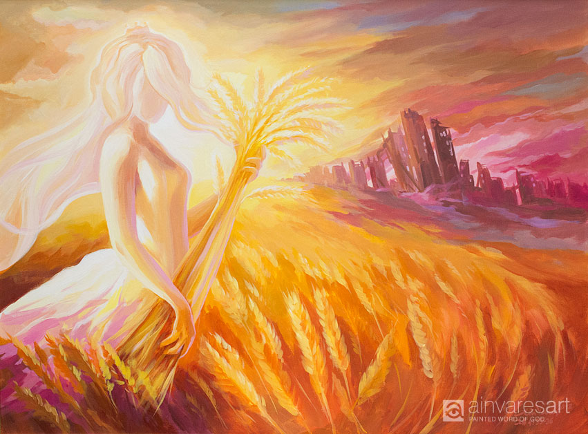 851x628 Painted During A Worship Service, John 435 36 Ain Vares Art - Worship Painting