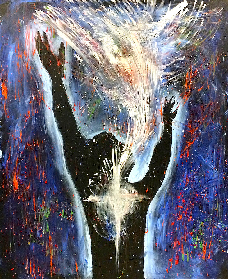 734x900 Worship The Holy Spirit Painting By Lance Brown - Worship Painting