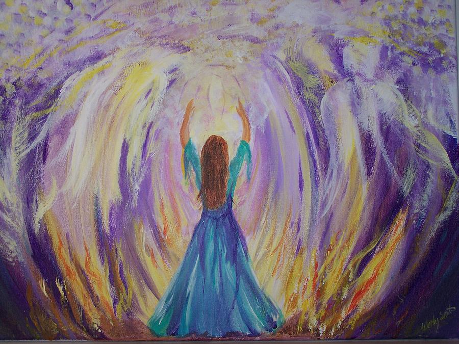 900x675 Worship Through The Fire Painting By Wendy Smith - Worship Painting