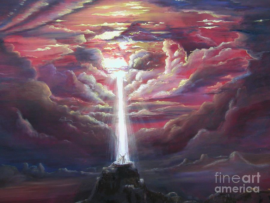900x675 Intercession Through Worship Painting By Kathy Brusnighan - Worship Painting