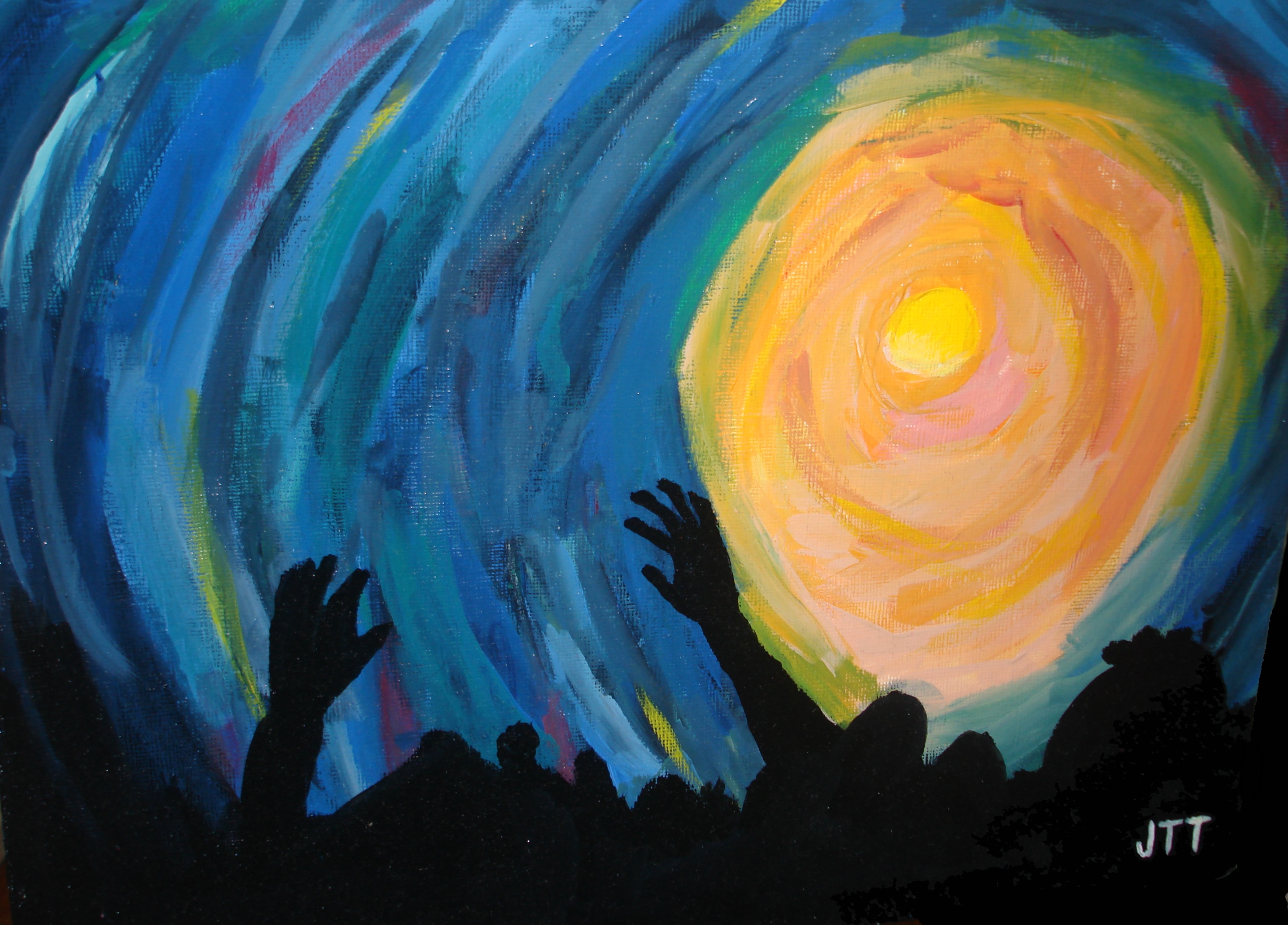 2950x2121 Let 2016 Be The Year Of Prayer - Worship Painting