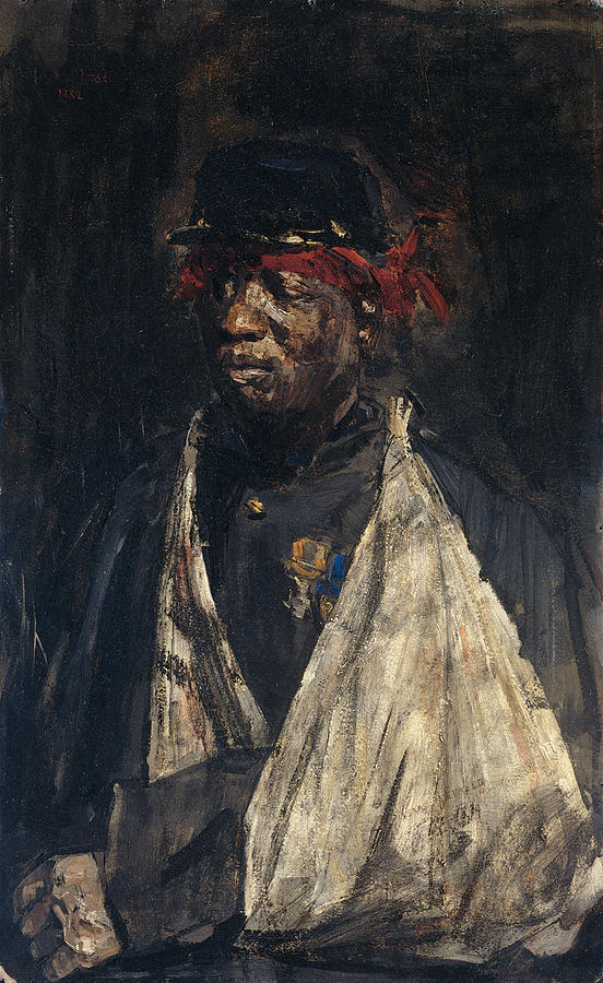 552x900 Portrait Of A Wounded Soldier Painting By Isaac Israels - Wounded Soldier Painting