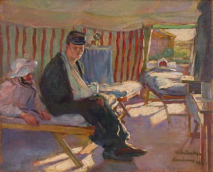 420x341 Florence Nightingale Museum Acquires Tardieu Oils To Honour Role - Wounded Soldier Painting