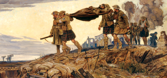 555x259 Historic Victoria Cross Photo An Injured Soldier Legion Magazine - Wounded Soldier Painting