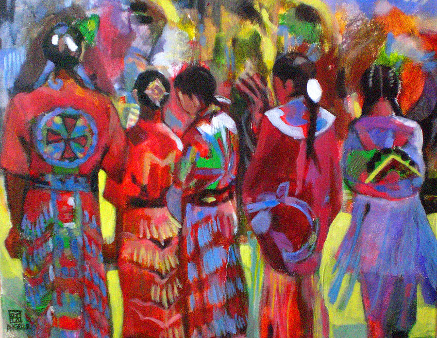 900x695 Pow Wow Painting By Angeler Tripajayakorn - Wow Painting