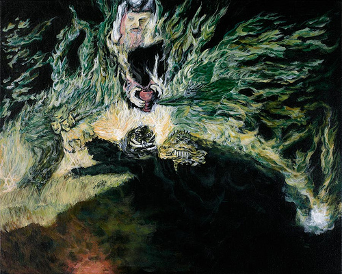 500x400 The Cup Of Wrath Gods' Artwork Painted - Wrath Of God Painting