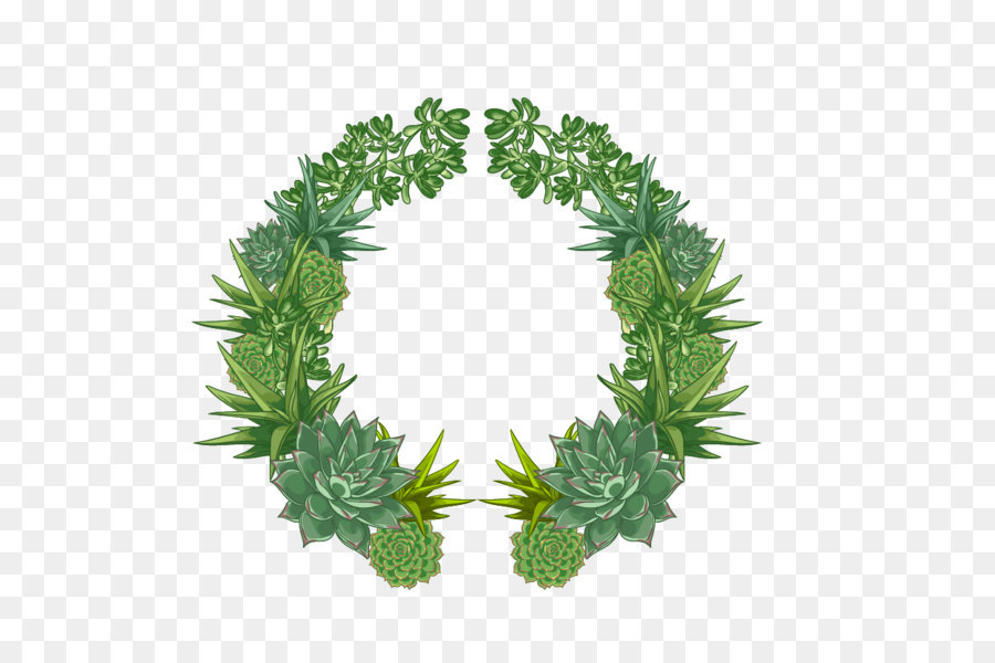 900x600 Cactaceae Flower Watercolor Painting - Wreath Painting