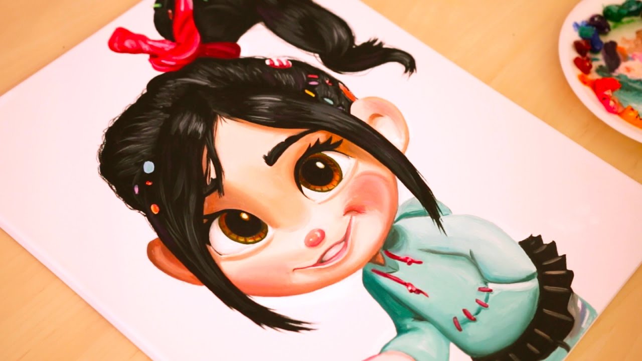 1280x720 Painting Vanellope - Wreck It Ralph Painting