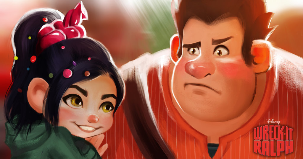 1024x539 Wreck It Ralph By Annelsmile - Wreck It Ralph Painting