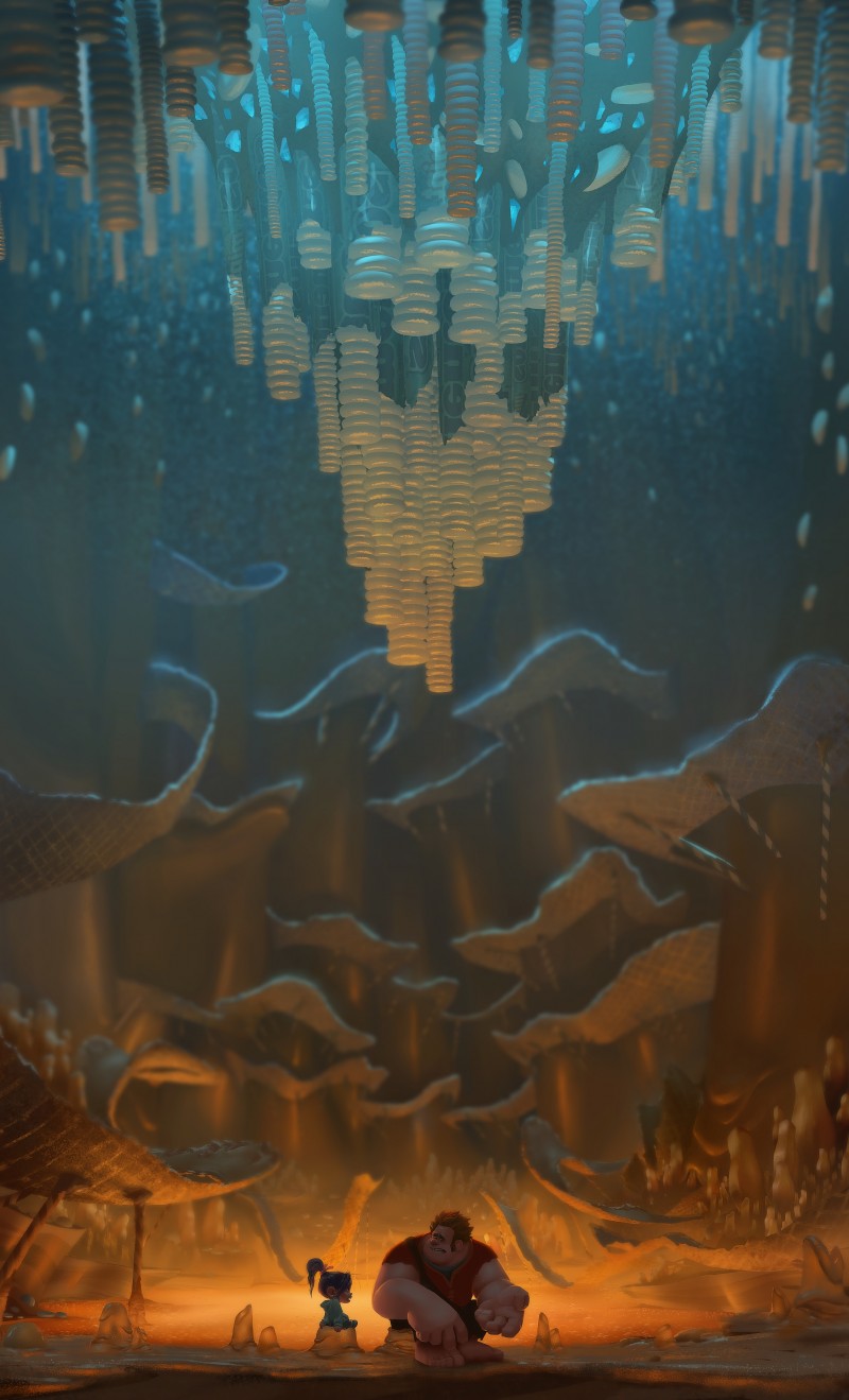 800x1319 Wreck It Ralph Concept Art - Wreck It Ralph Painting