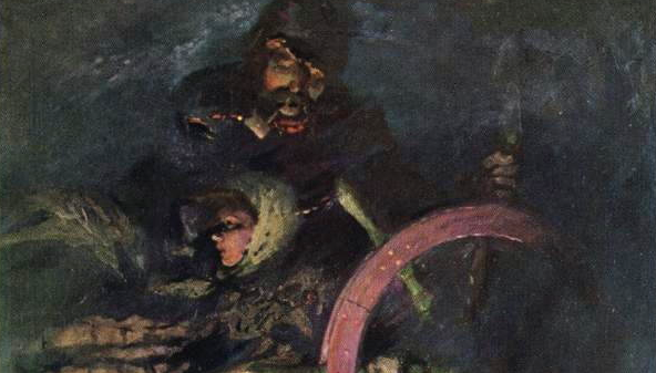 592x337 Wreck Of The Hesperus Painting The Gleaming Light Talking Writing - Wreck Of The Hesperus Painting