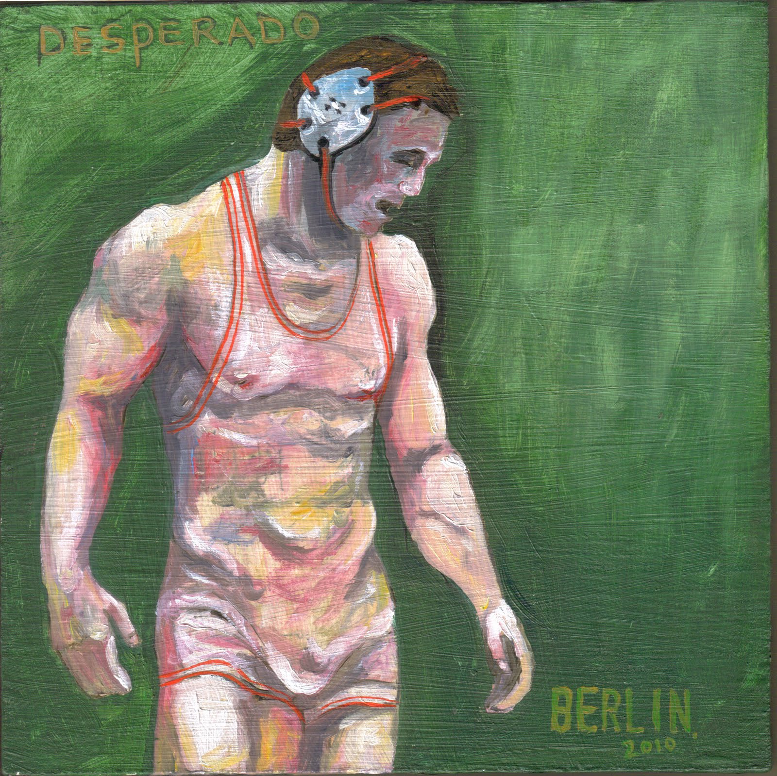 1600x1599 Jason Berlin Art Diary Wrestling - Wrestling Painting