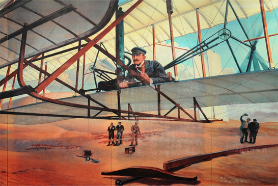 546x365 Kitty Hawk, North Carolina - Wright Brothers Painting