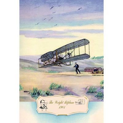 400x400 Buyenlarge The Wright Biplane, 1903 By Charles H. Hubbell Painting - Wright Brothers Painting
