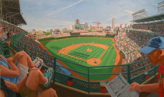 540x320 Wrigley Field - Wrigley Field Painting