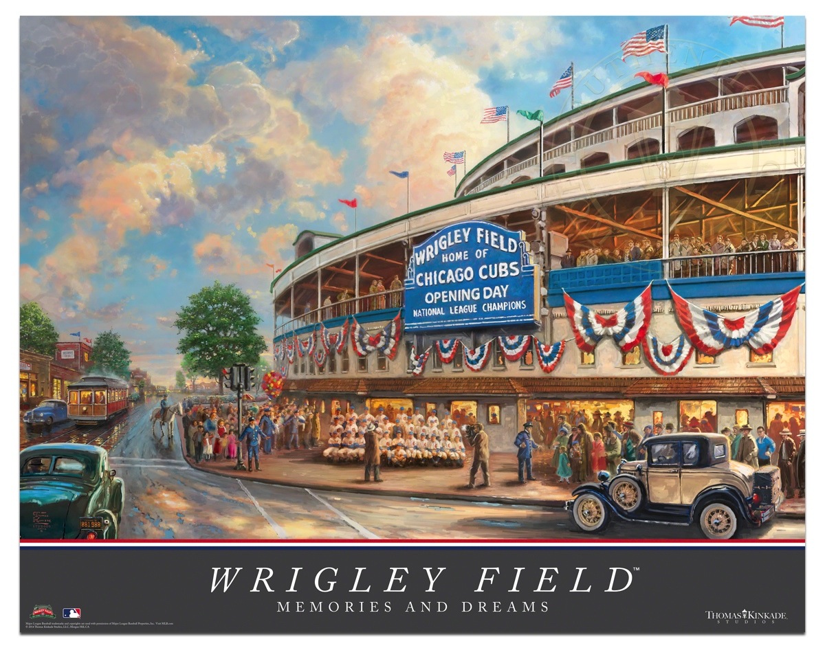 1200x943 Wrigley Memories And Dreams X Archival Poster - Wrigley Field Painting