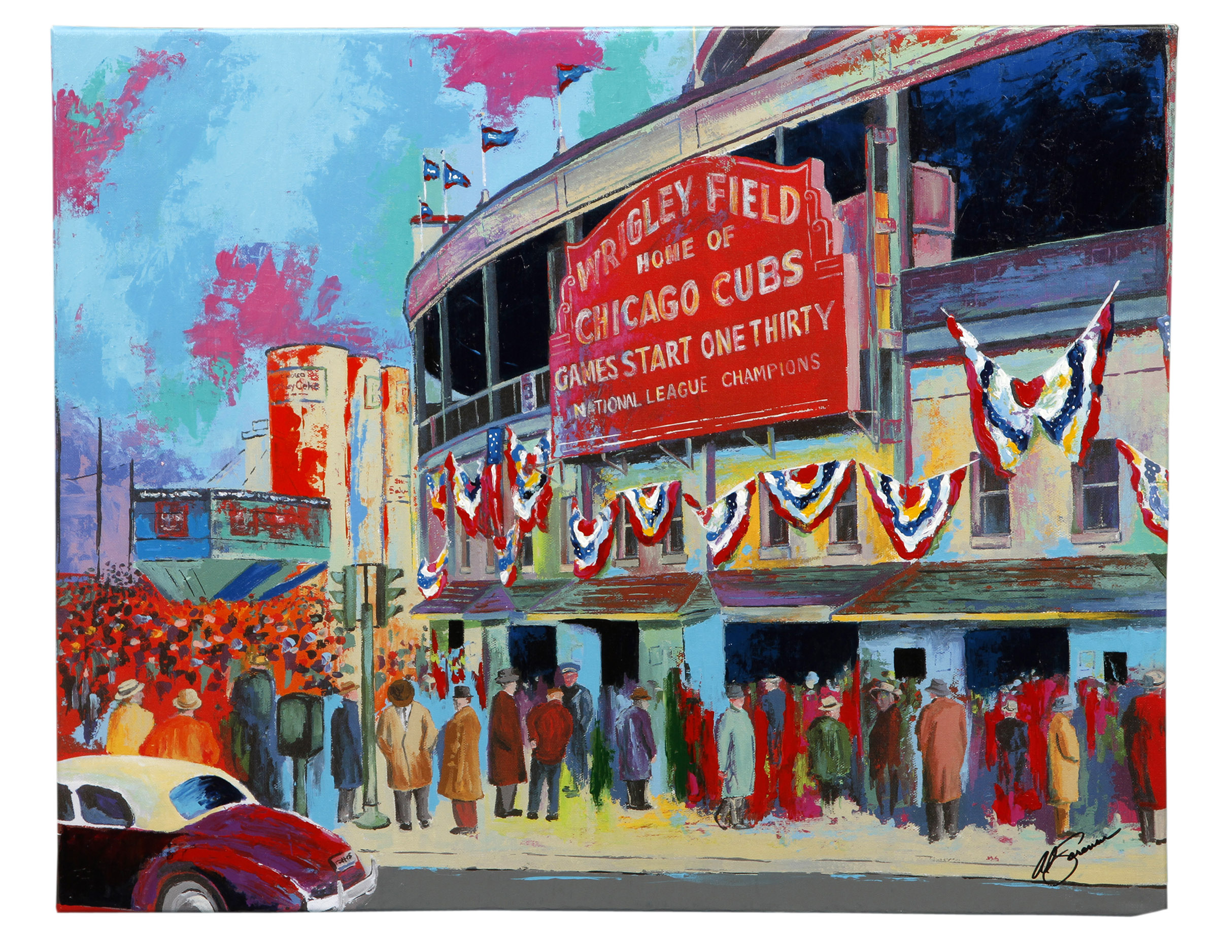 2400x1851 Lot Detail - Wrigley Field Painting