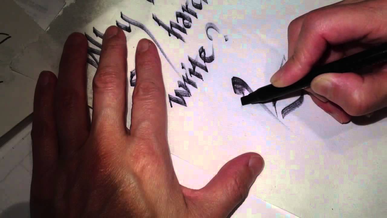 1280x720 Painting Writing Exercise Asmr Art Watercolor Calligraphy Pen - Writing Painting