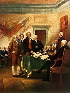 Writing The Declaration Of Independence Painting at PaintingValley.com ...