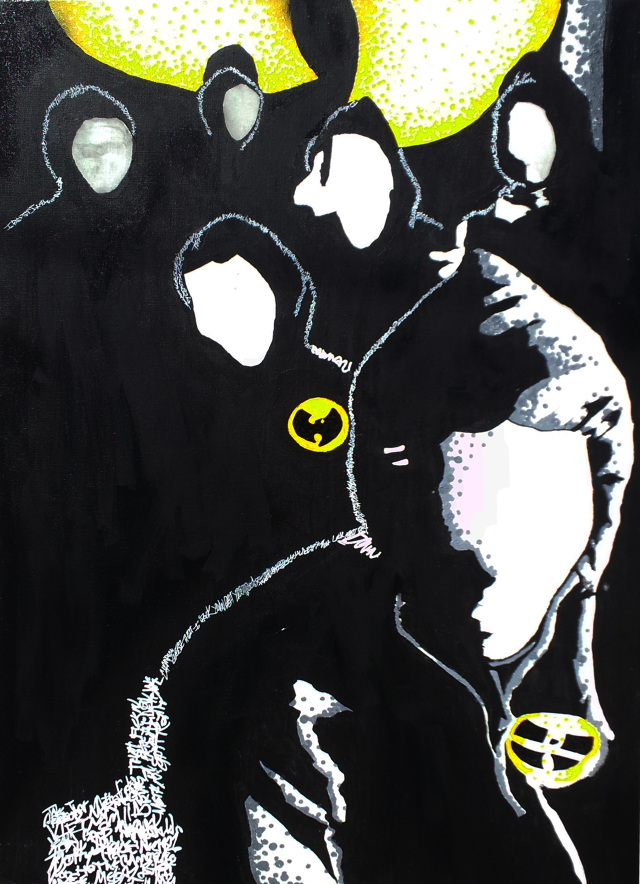 640x884 Art Work Inspired By The Wu Tang Clan - Wu Tang Clan Painting