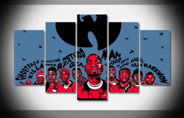 640x410 Large Framed Modern Indoor Wu Tang Clan Print Canvas Decoration 5 - Wu Tang Clan Painting
