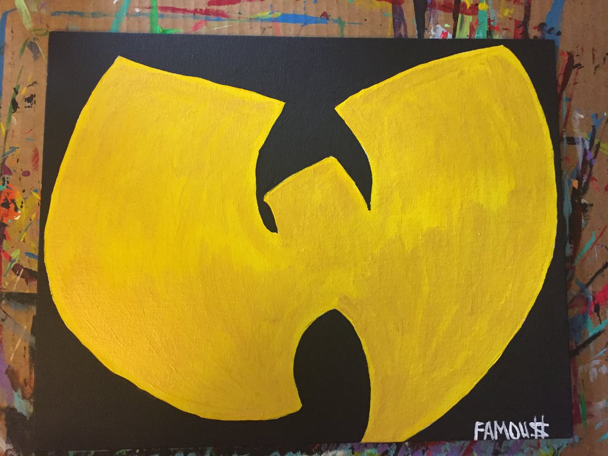 1200x900 John Famous Art On Twitter Wu Tang Clan 11x14 Acrylic Painting - Wu Tang Painting