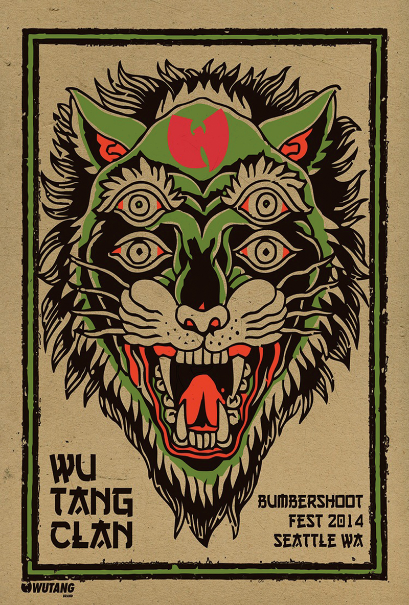 800x1185 D025 Hot Wu Tang Clan Hip Hop Rap Music Silk Poster Art Print - Wu Tang Painting