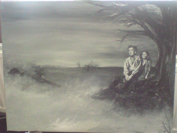 700x528 Wuthering Heights, United Artists, 1939, Merle Oberon, Laurence - Wuthering Heights Painting