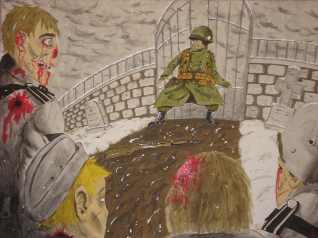 640x480 Ww2 Zombie Painting By Warman707 - Ww2 Painting