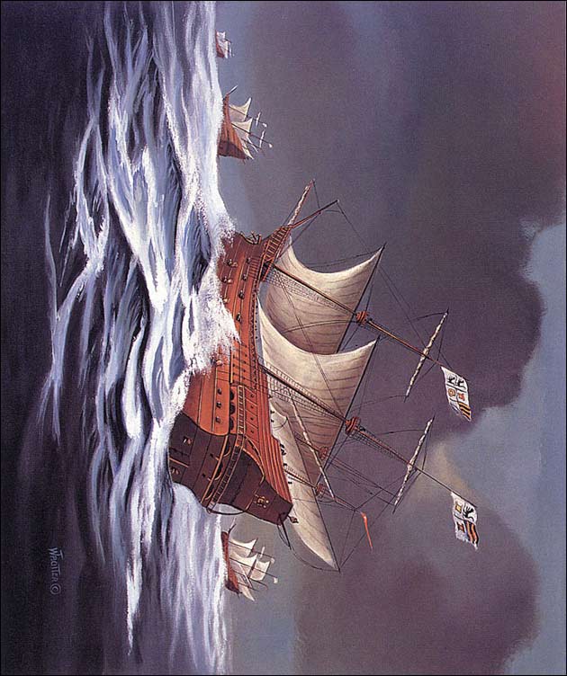 630x752 Spanish Treasure Fleets Visual 2 - Www Painting Com