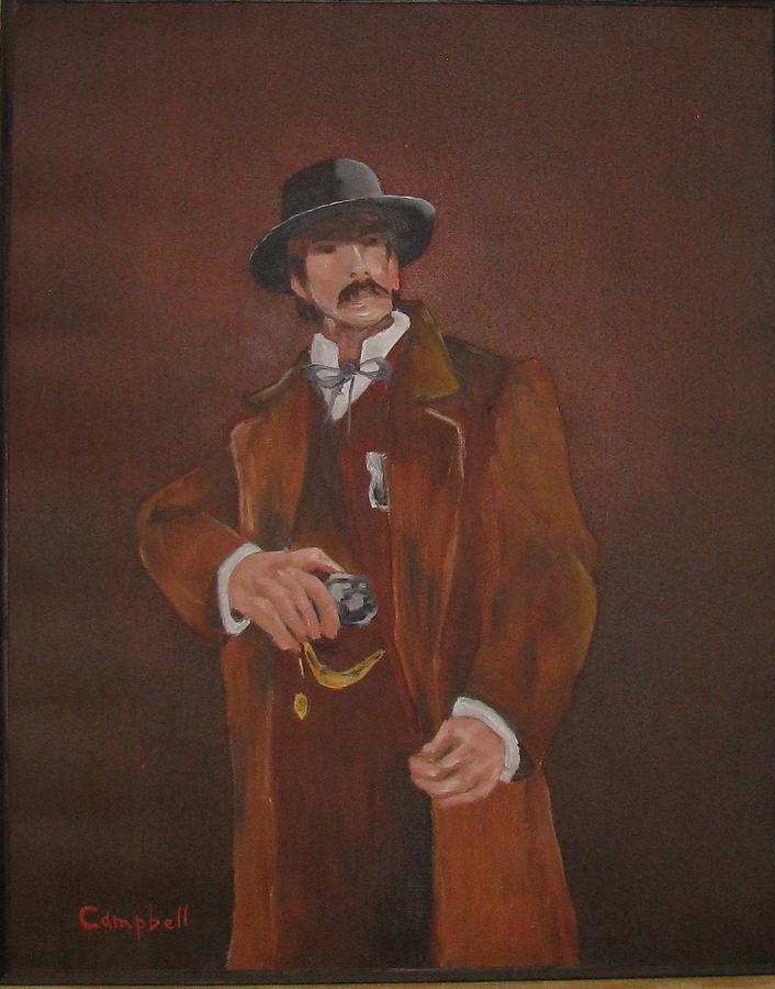 706x900 Wyatt Earp Painting By Darlene Campbell - Wyatt Earp Painting