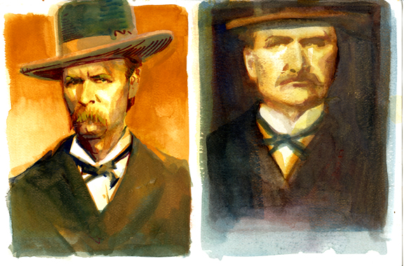 576x379 Going Behind The Scenes - Wyatt Earp Painting