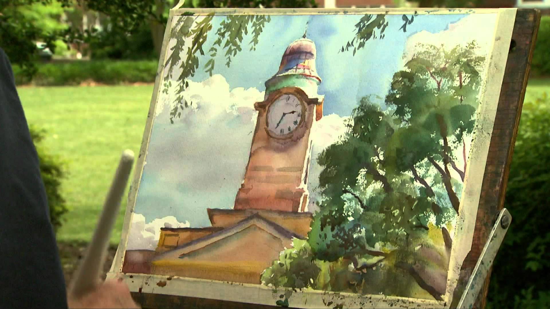 1920x1080 Wyatt Waters Painting Mississippi Roads Mpb - Wyatt Painting