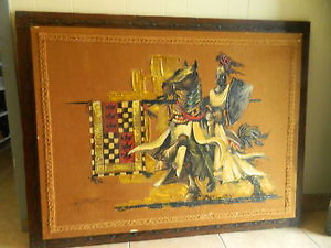 300x225 Wyman Mid Century Medieval Knight King,s Champion Frame Painting - Wyman Painting