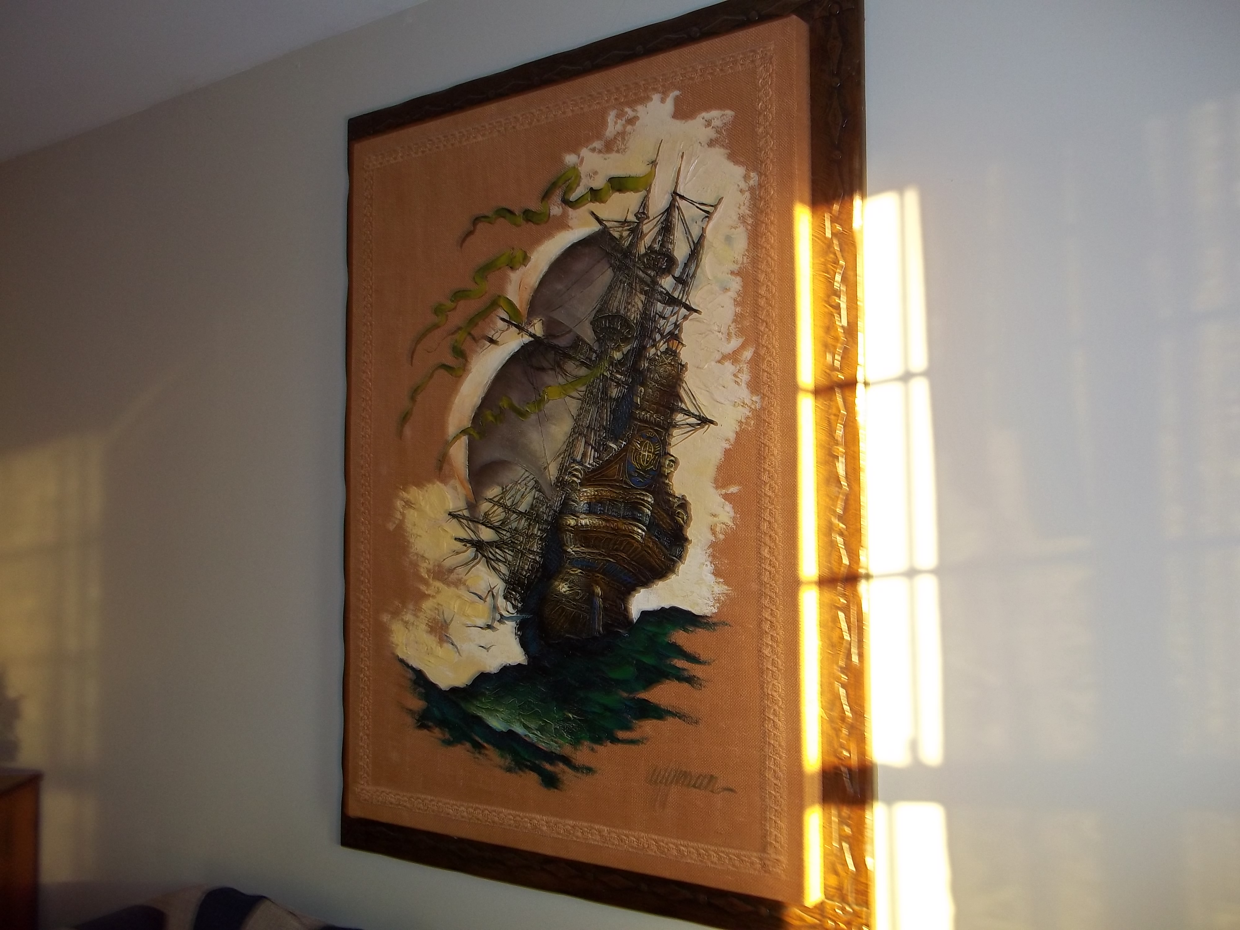 4000x3000 Wyman Canvas Painting Antique Appraisal Instappraisal - Wyman Painting