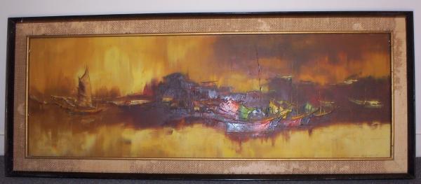 600x263 Wyman Painting Return To Maracaibo Antique Appraisal - Wyman Painting