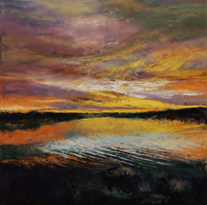 300x298 Snake River 18x18 Oil Painting Wyoming Landscape Abstract - Wyoming Painting