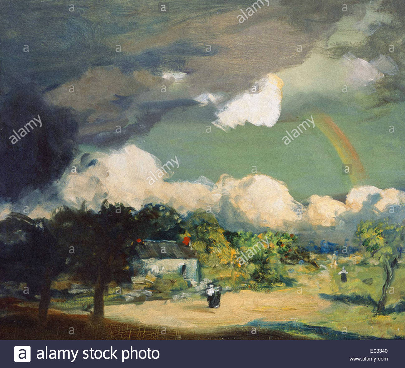 1300x1182 Robert Henri Wyoming Valley, Pennsylvania Stock Photo 68909792 - Wyoming Valley Painting