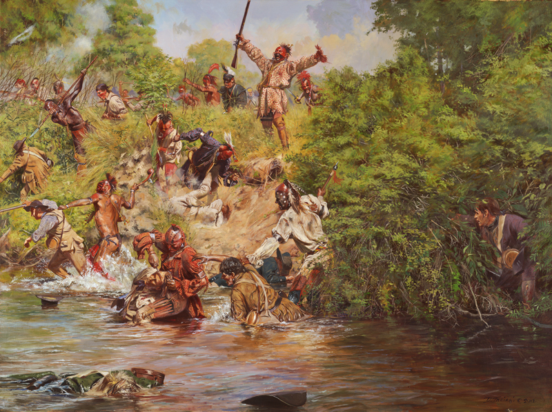800x598 Wyoming Massacre - Wyoming Valley Painting