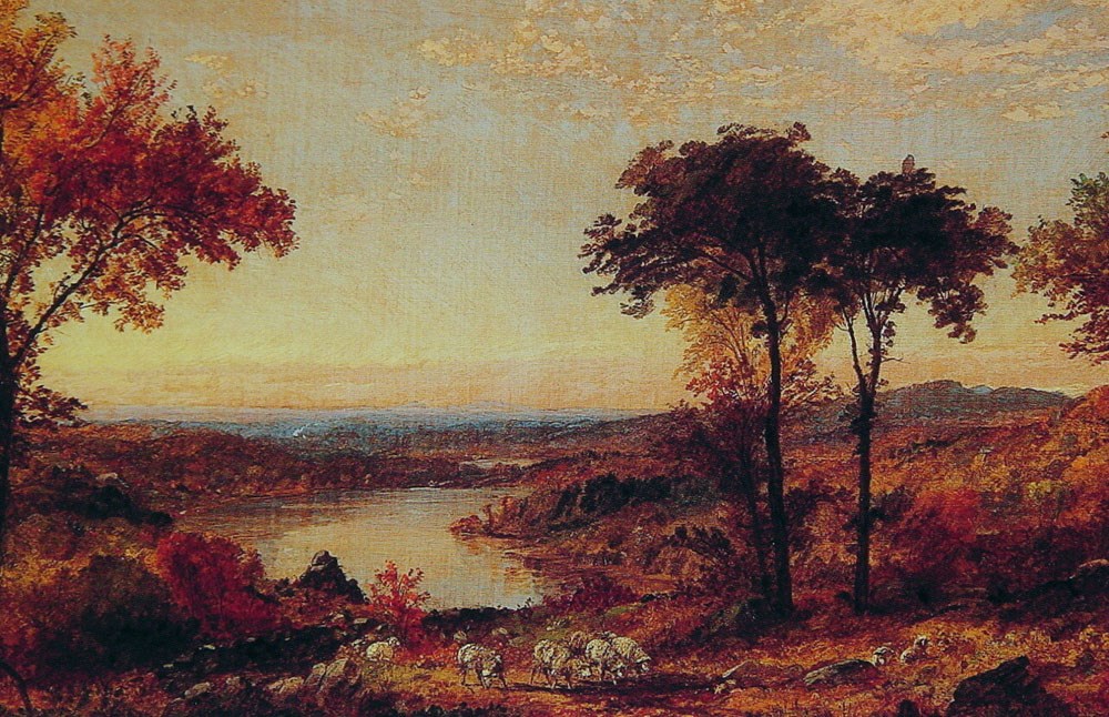 1000x646 Wyoming Valley, Pennsylvania By Jasper Francis Cropsey - Wyoming Valley Painting