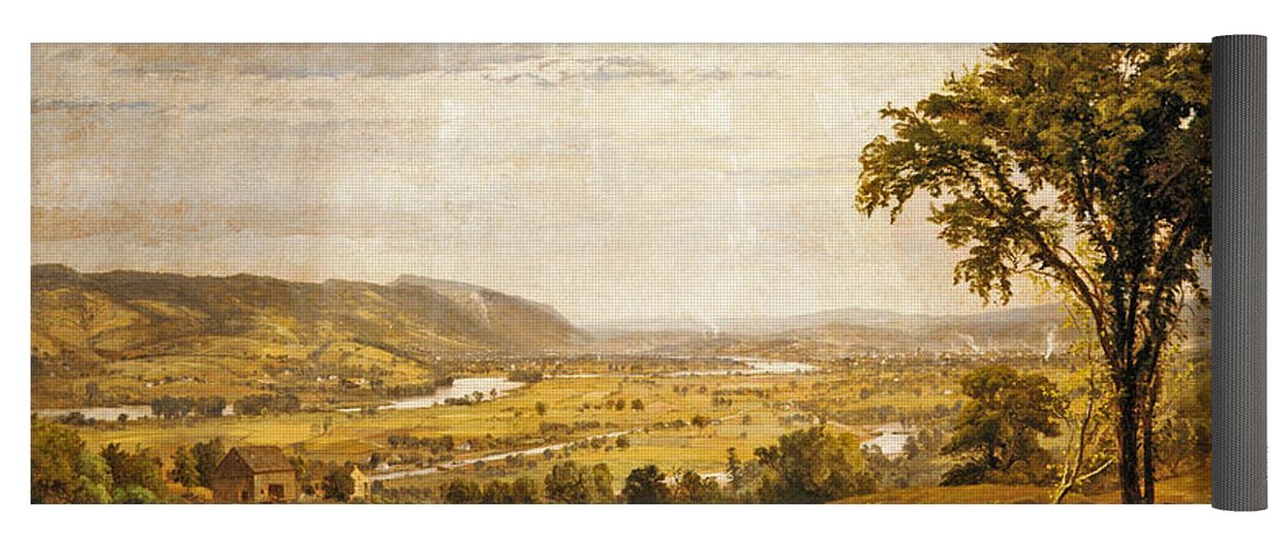 1171x500 Wyoming Valley. Pennsylvania Yoga Mat For Sale By Jasper Francis - Wyoming Valley Painting