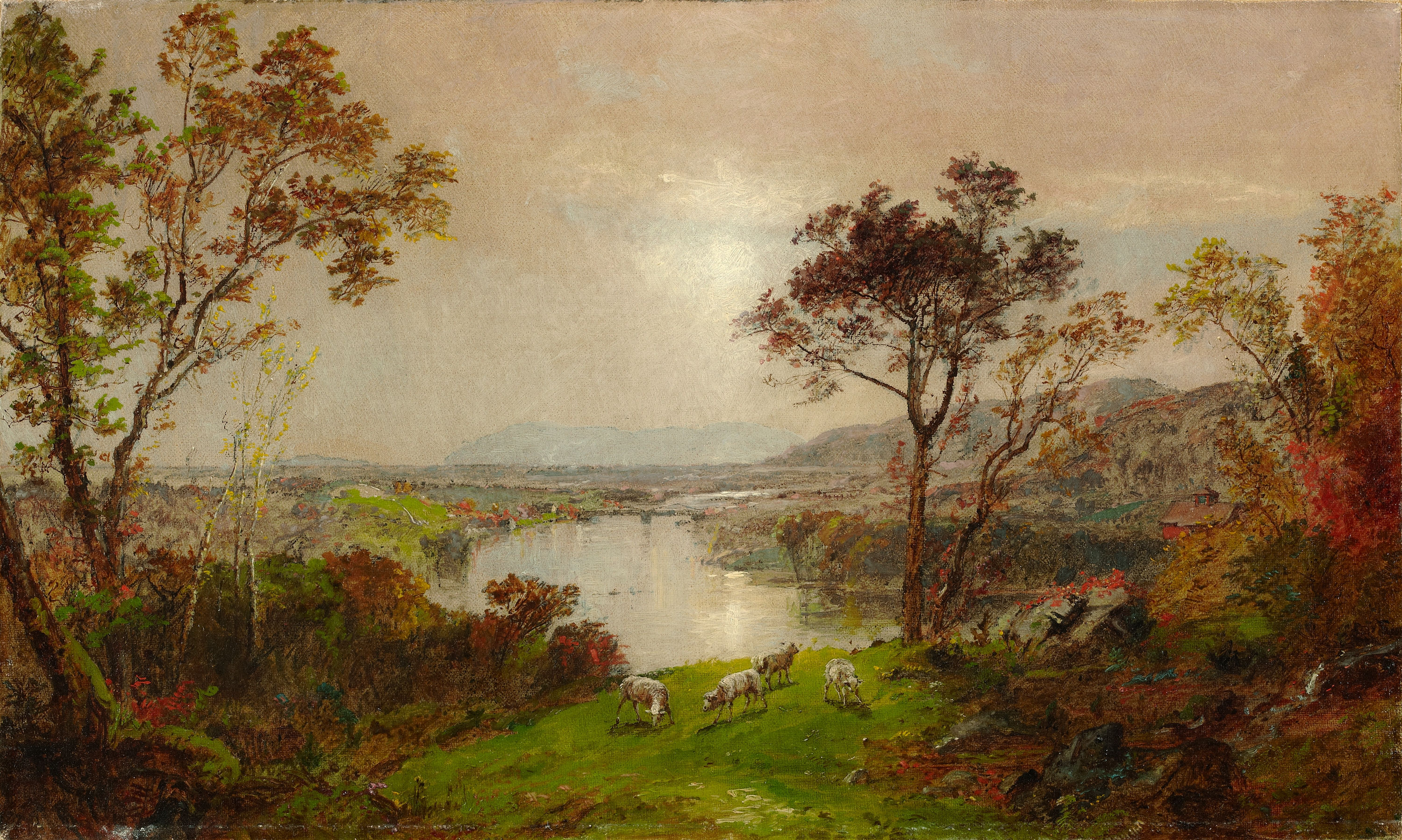 3000x1798 Filewyoming Valley Jasper Francis Cropsey.jpg - Wyoming Valley Painting