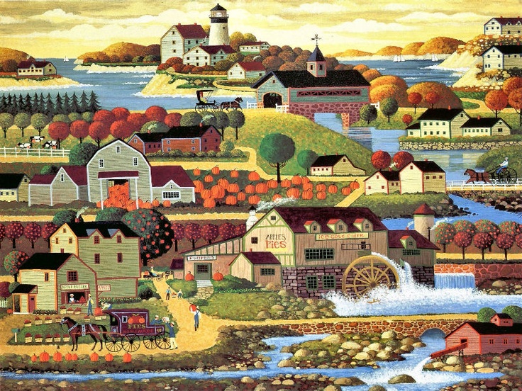 736x552 The 787 Best Wysocki Images On Folk Art Paintings - Wysocki Painting