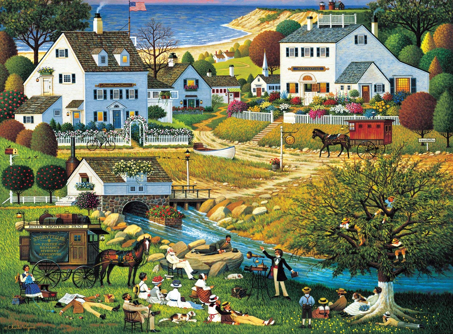 1500x1108 Buffalo Games Charles Wysocki - Wysocki Painting