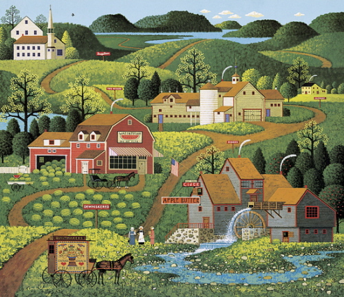 500x432 Art Gallery Of The Rockies Burma Road By Charles Wysocki - Wysocki Painting