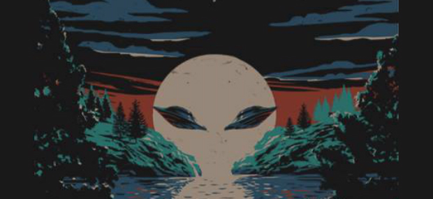 620x285 Teefury X Files Shirt 620 01 - X Files Painting