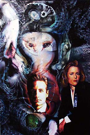 290x432 Topps Comic Cover - X Files Painting