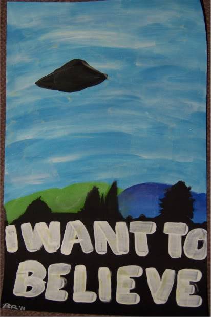 412x617 X Files Universe Forums - X Files Painting